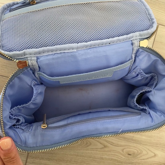 Altar’d State Blue Corduroy Gold Zipper Embroidered Travel‎ Makeup Bag - Picture 5 of 5